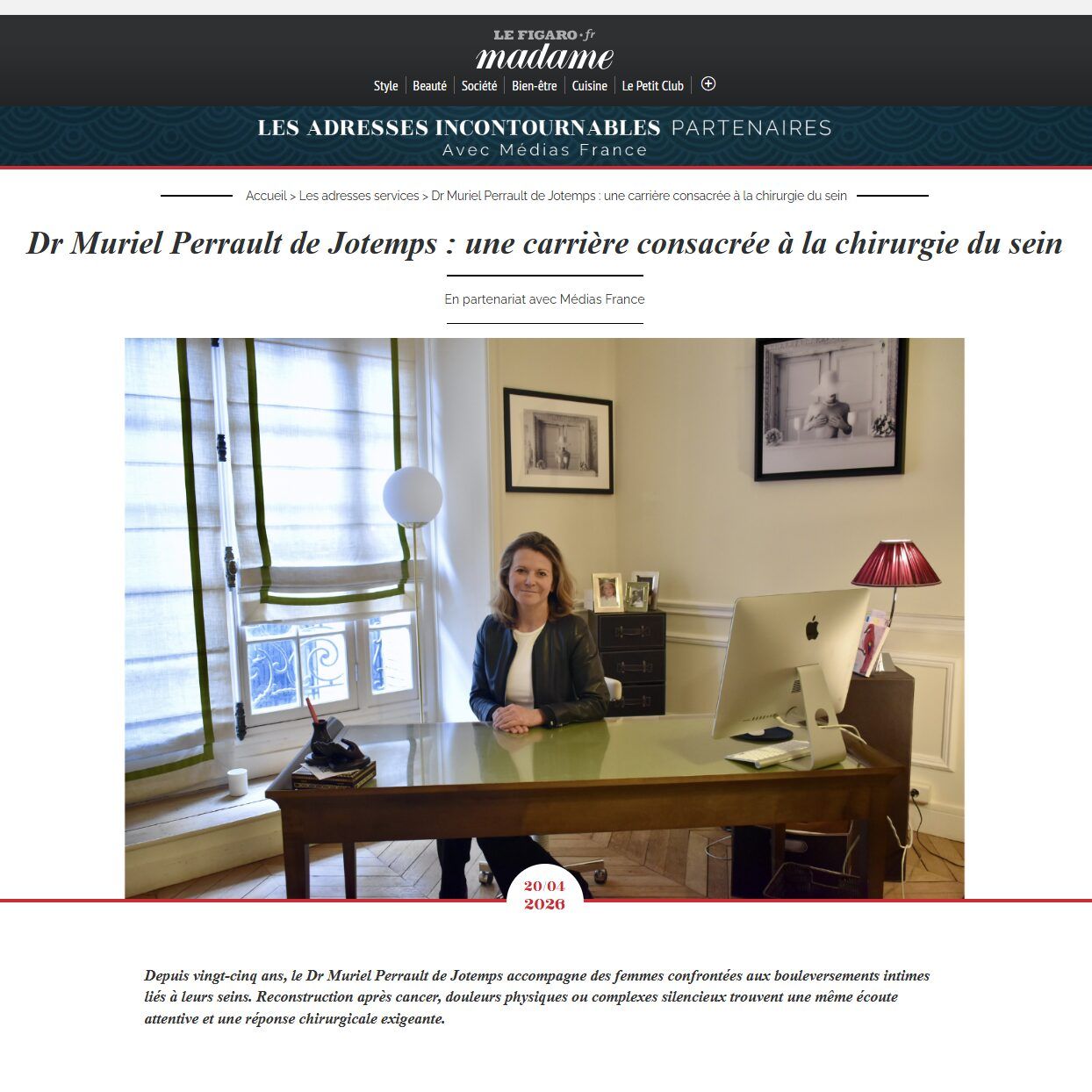 Médias : Madame Figaro